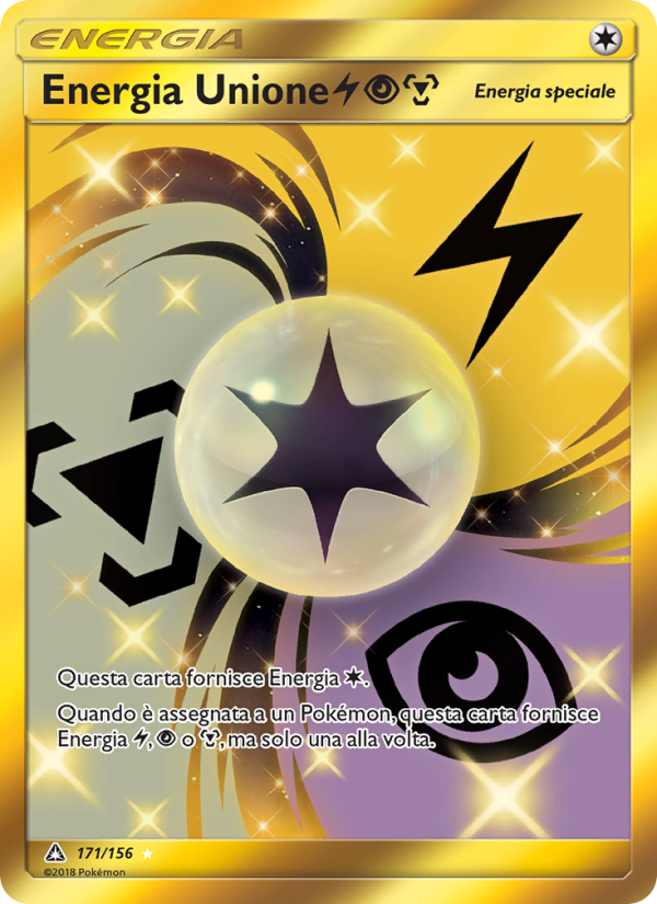 Energia Unione LightningPsychicMetal 171/173 — Ultraprisma (Italian Pokémon TCG card)
