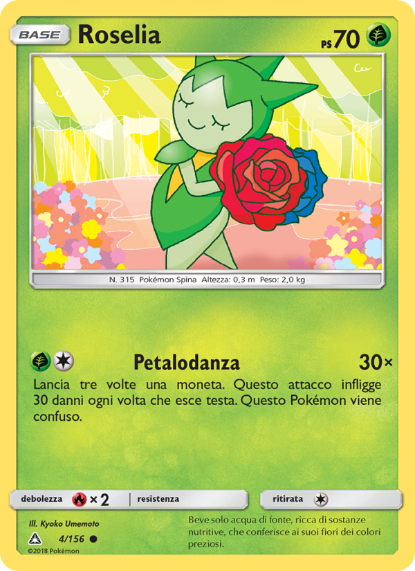 Roselia 004/173 — Ultraprisma (Italian Pokémon TCG card)