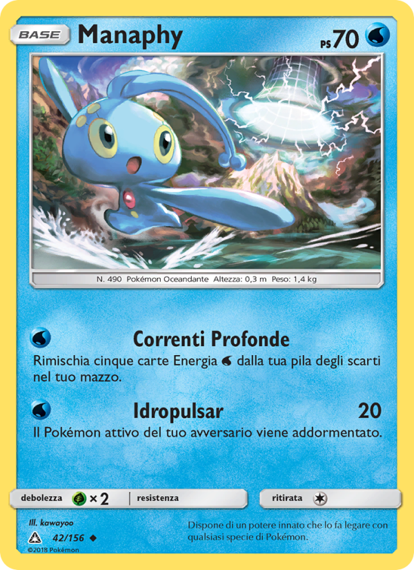 Manaphy 042/173 — Ultraprisma (Italian Pokémon TCG card)