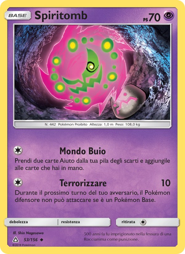 Spiritomb 053/173 — Ultraprisma (Italian Pokémon TCG card)