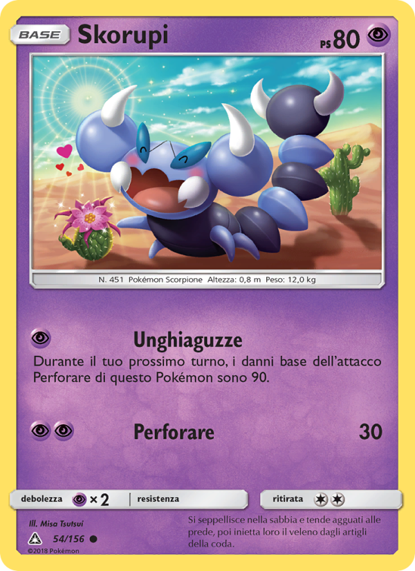 Skorupi 054/173 — Ultraprisma (Italian Pokémon TCG card)
