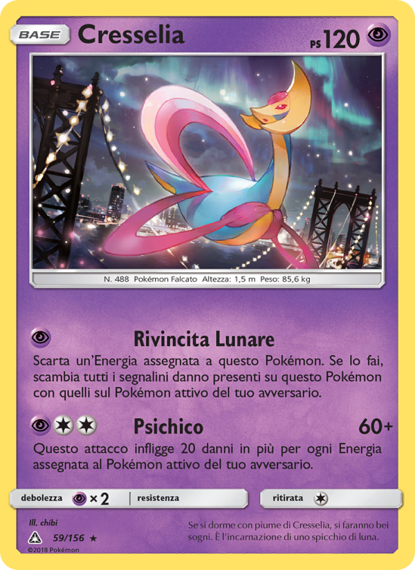 Cresselia 059/173 — Ultraprisma (Italian Pokémon TCG card)