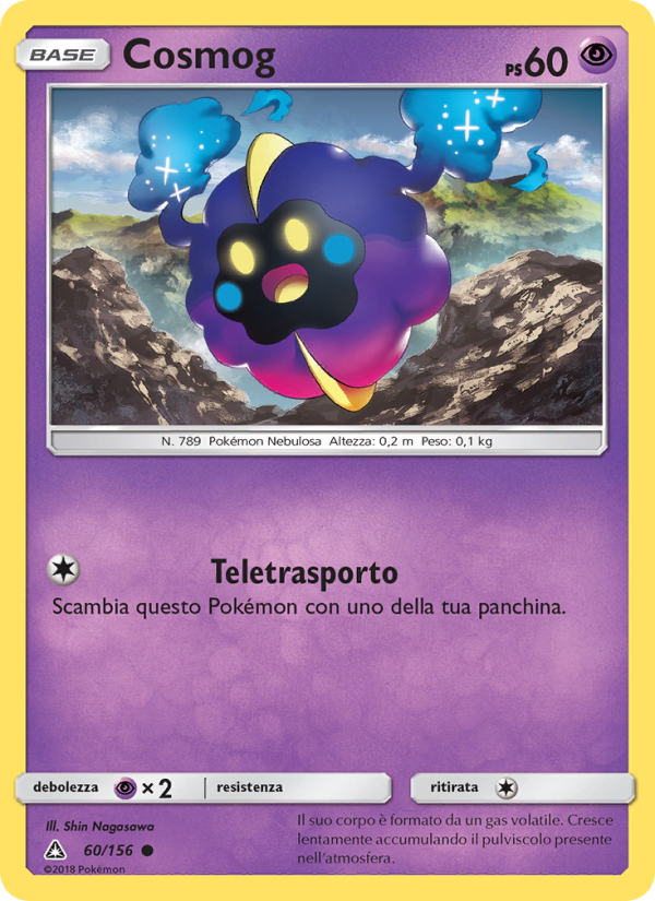 Cosmog 060/173 — Ultraprisma (Italian Pokémon TCG card)