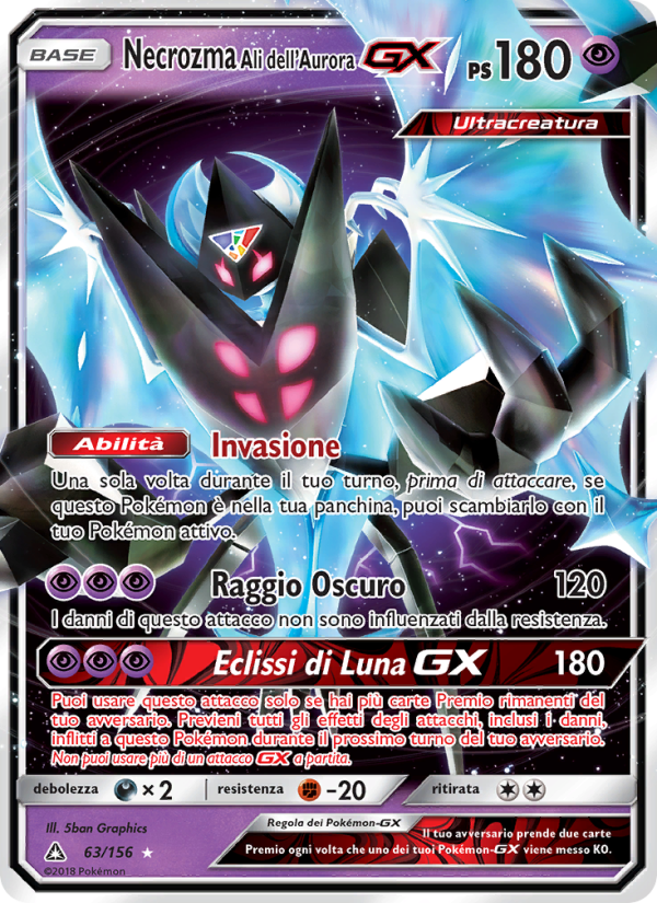Necrozma Ali dell’Aurora Pokémon TCG cards