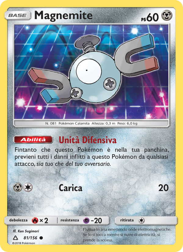 Magnemite 081/173 — Ultraprisma (Italian Pokémon TCG card)