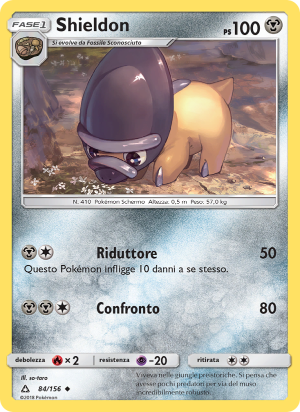 Shieldon 084/173 — Ultraprisma (Italian Pokémon TCG card)