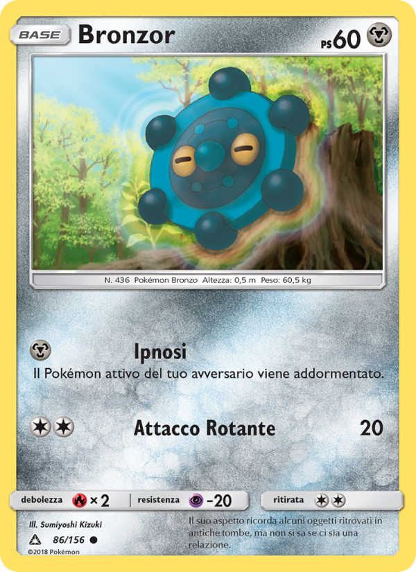 Bronzor 086/173 — Ultraprisma (Italian Pokémon TCG card)