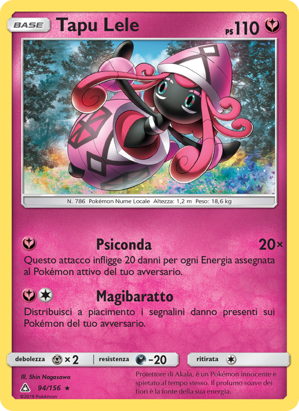 Tapu Lele 094/173 — Ultraprisma (Italian Pokémon TCG card)