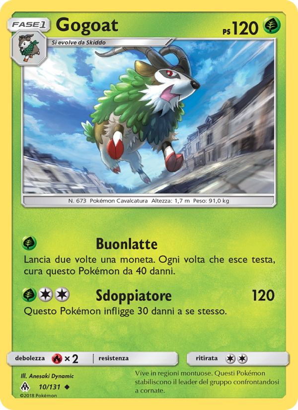 Gogoat 010/146 — Apocalisse Di Luce (Italian Pokémon TCG card)