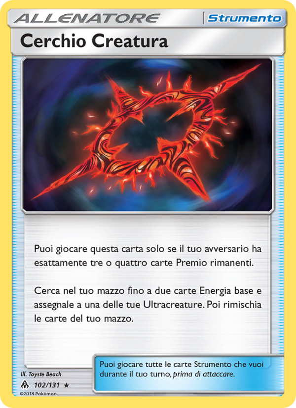Cerchio Creatura 102/146 — Apocalisse Di Luce (Italian Pokémon TCG card)