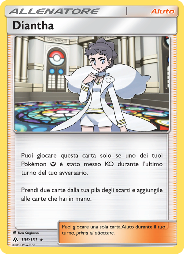 Diantha 105/146 — Apocalisse Di Luce (Italian Pokémon TCG card)