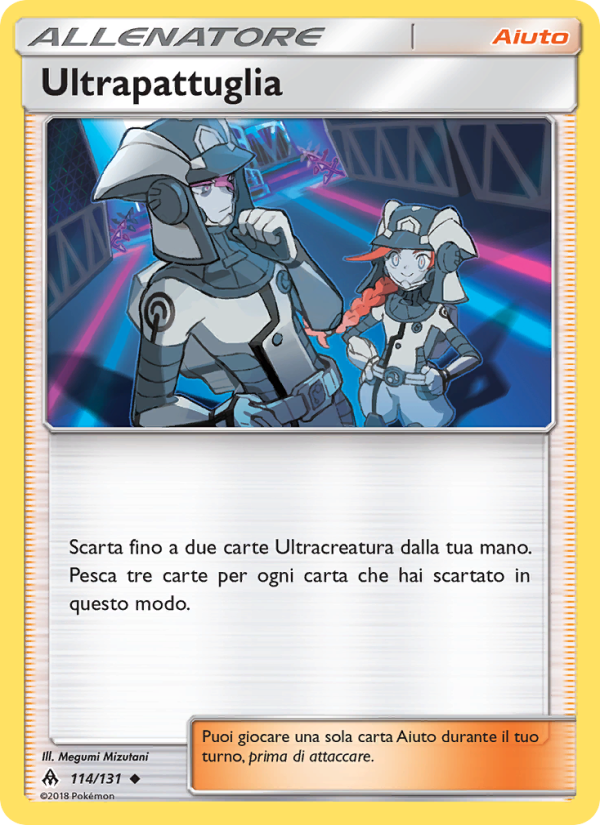Ultrapattuglia 114/146 — Apocalisse Di Luce (Italian Pokémon TCG card)