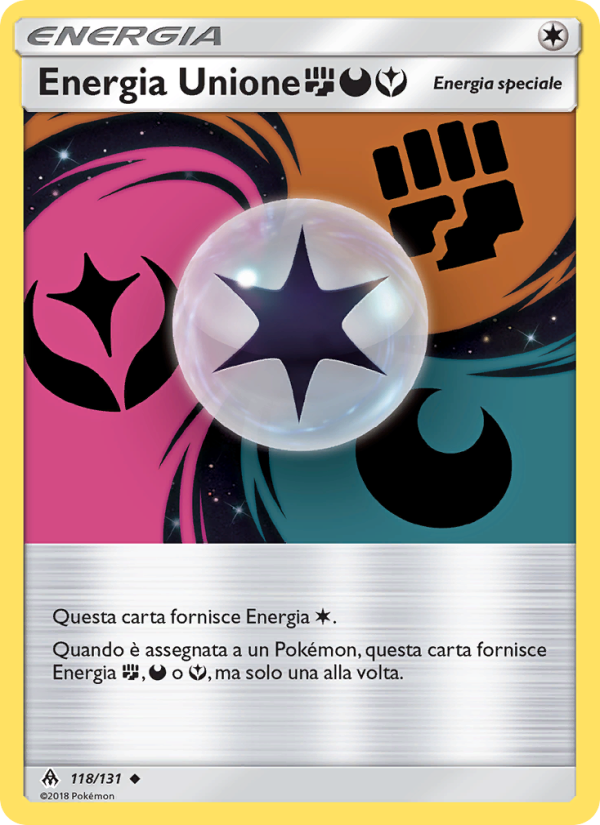 Energia Unione FightingDarknessFairy 118/146 — Apocalisse Di Luce (Italian Pokémon TCG card)