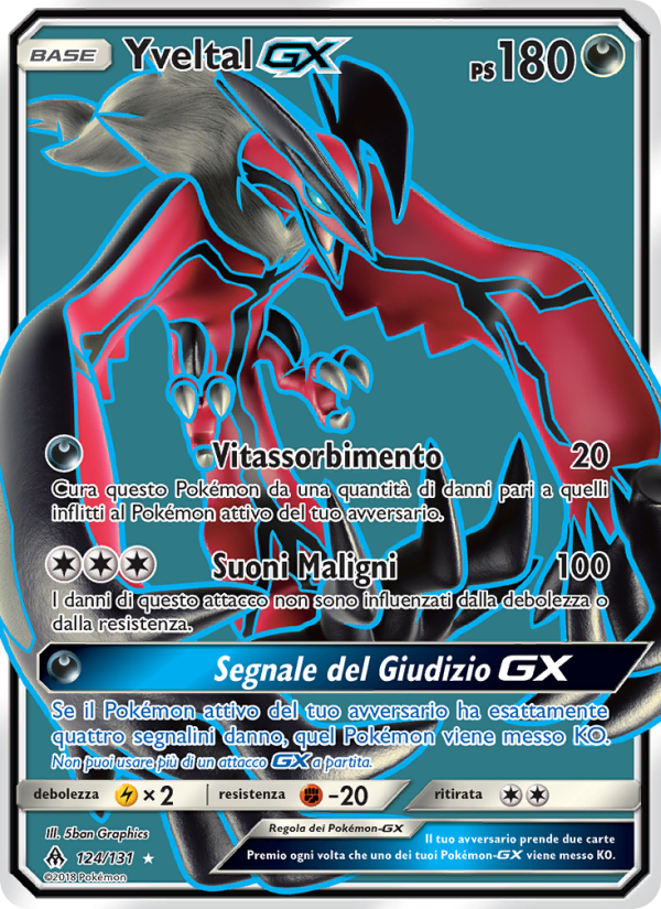 Yveltal GX 124/146 — Apocalisse Di Luce (Italian Pokémon TCG card)