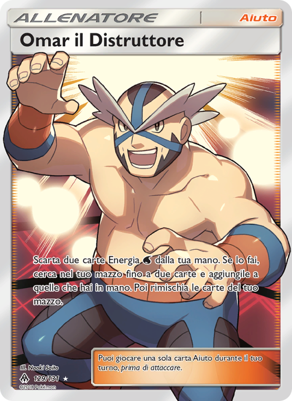 Omar il Distruttore 129/146 — Apocalisse Di Luce (Italian Pokémon TCG card)