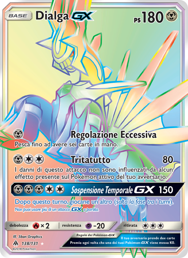 Dialga GX 138/146 — Apocalisse Di Luce (Italian Pokémon TCG card)