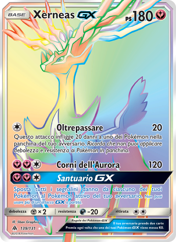 Xerneas GX 139/146 — Apocalisse Di Luce (Italian Pokémon TCG card)
