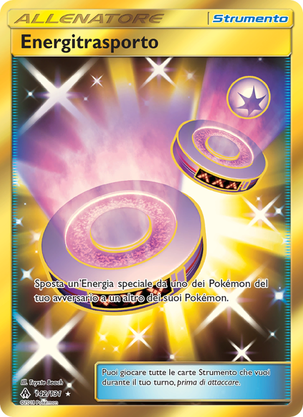 Energitrasporto 142/146 — Apocalisse Di Luce (Italian Pokémon TCG card)