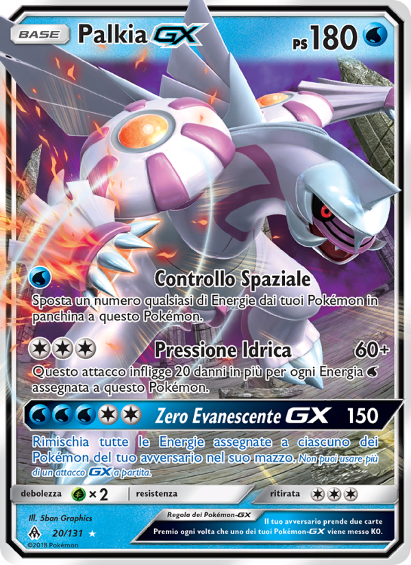 Palkia GX 020/146 — Apocalisse Di Luce (Italian Pokémon TCG card)