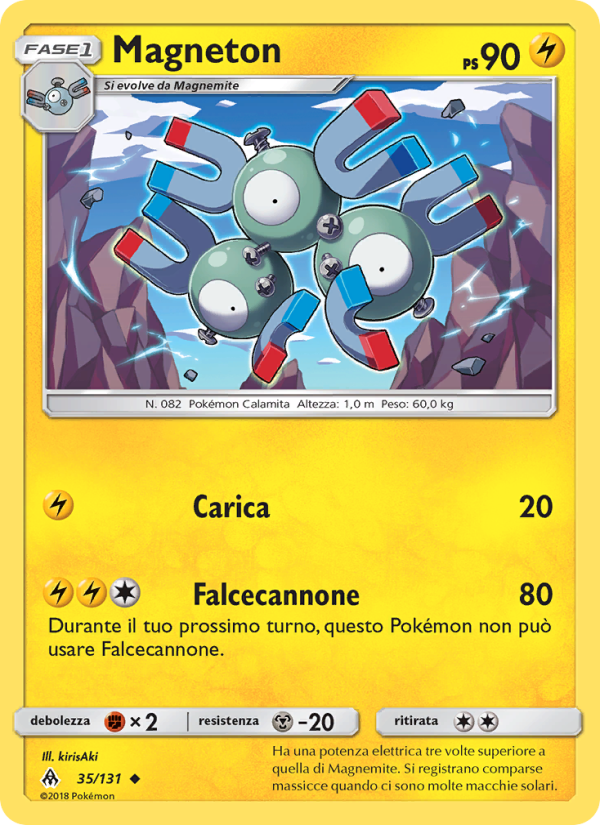 Magneton 035/146 — Apocalisse Di Luce (Italian Pokémon TCG card)