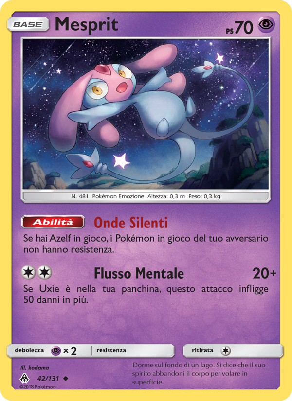 Mesprit 042/146 — Apocalisse Di Luce (Italian Pokémon TCG card)