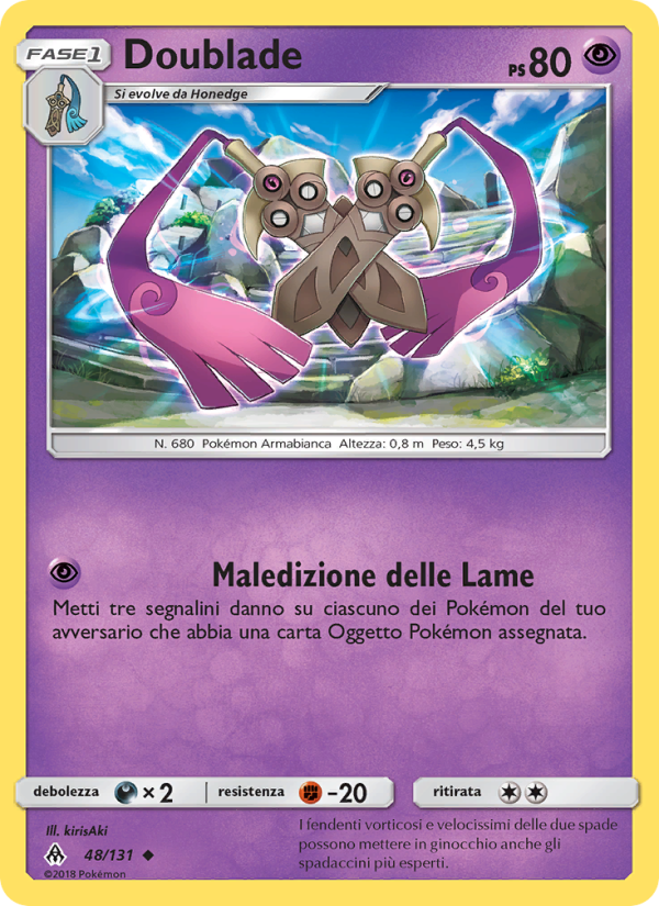 Doublade 048/146 — Apocalisse Di Luce (Italian Pokémon TCG card)