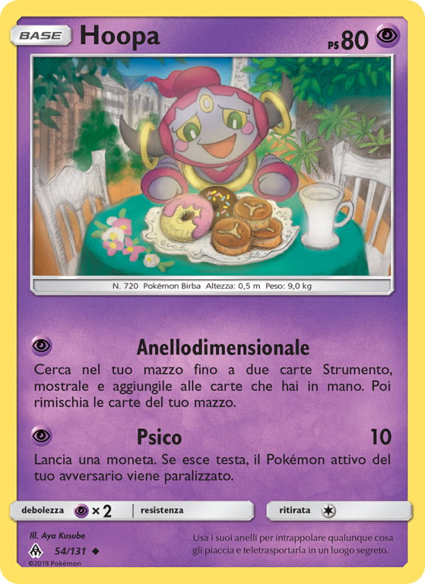 Hoopa 054/146 — Apocalisse Di Luce (Italian Pokémon TCG card)