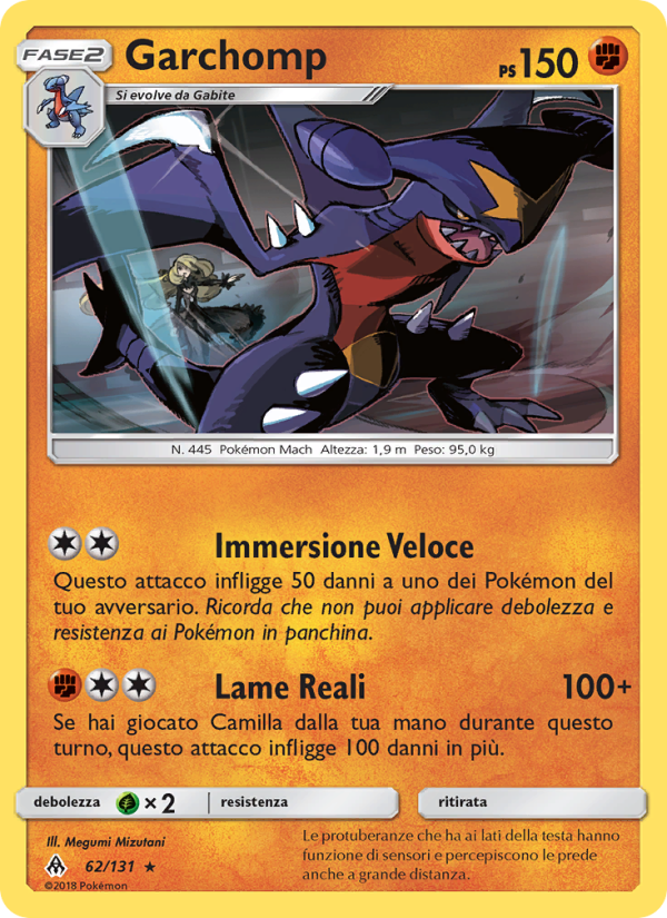 Garchomp 062/146 — Apocalisse Di Luce (Italian Pokémon TCG card)