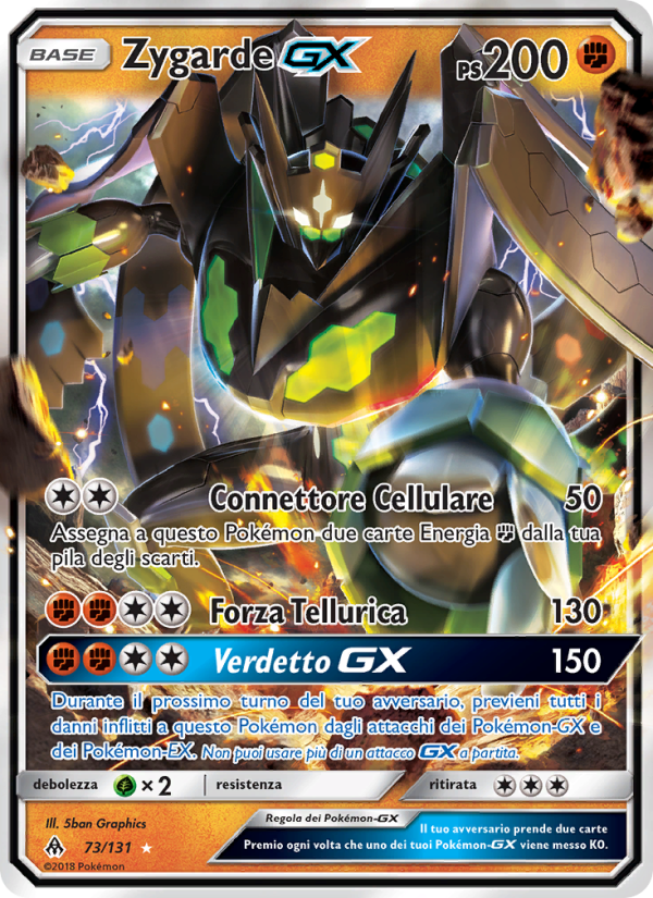 Zygarde GX 073/146 — Apocalisse Di Luce (Italian Pokémon TCG card)