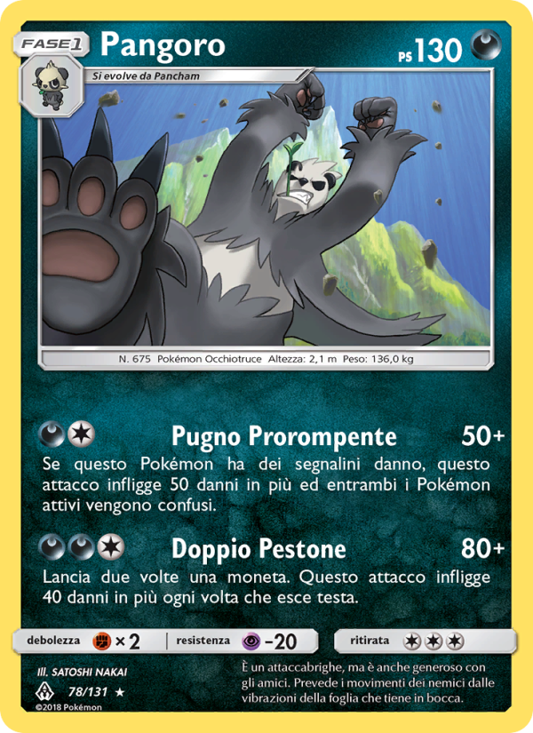 Pangoro 078/146 — Apocalisse Di Luce (Italian Pokémon TCG card)