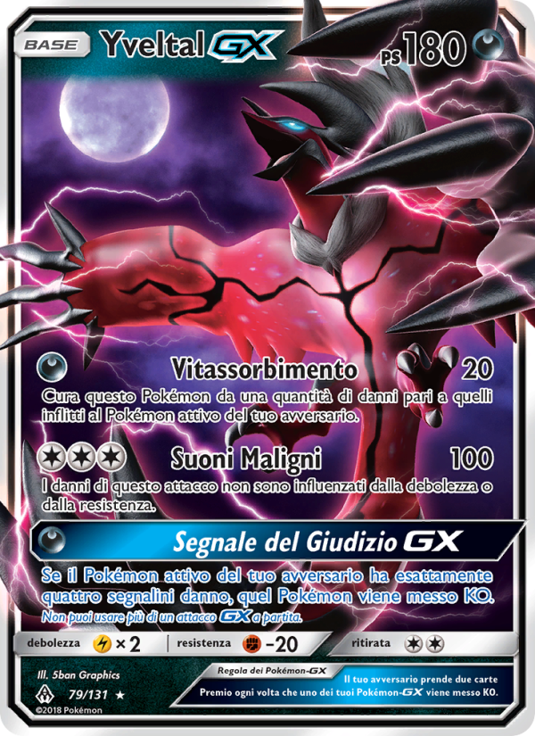 Yveltal GX 079/146 — Apocalisse Di Luce (Italian Pokémon TCG card)