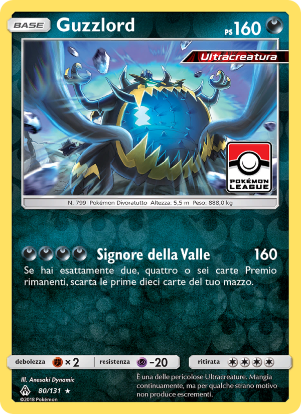 Guzzlord 080/146 — Apocalisse Di Luce (Italian Pokémon TCG card)