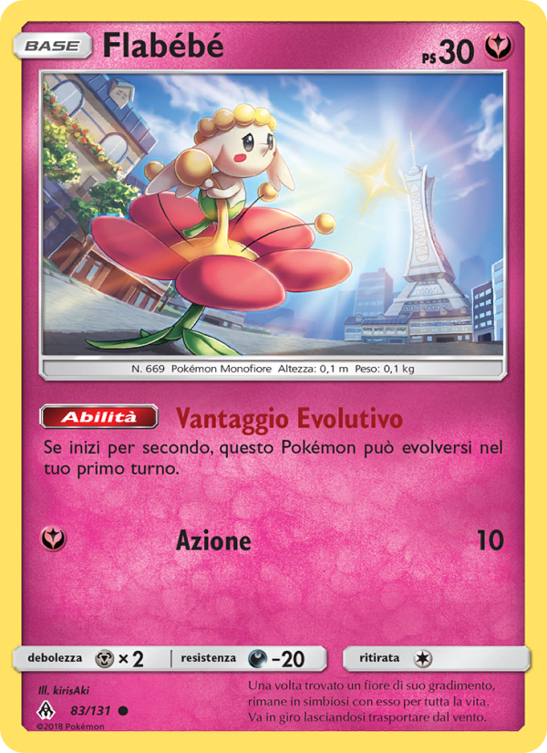Flabébé 083/146 — Apocalisse Di Luce (Italian Pokémon TCG card)