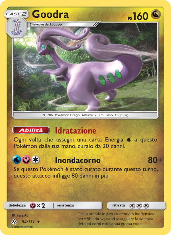 Goodra 094/146 — Apocalisse Di Luce (Italian Pokémon TCG card)