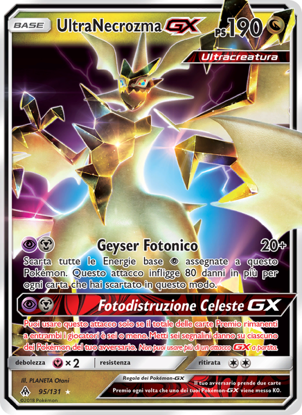 UltraNecrozma GX 095/146 — Apocalisse Di Luce (Italian Pokémon TCG card)