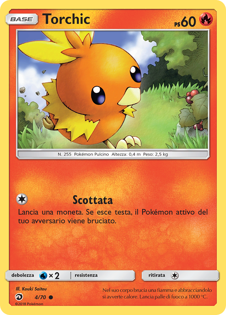 Torchic 004/78 — Trionfo Dei Draghi (Italian Pokémon TCG card)