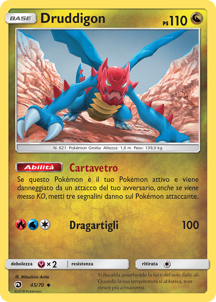 Druddigon 045/78 — Trionfo Dei Draghi (Italian Pokémon TCG card)