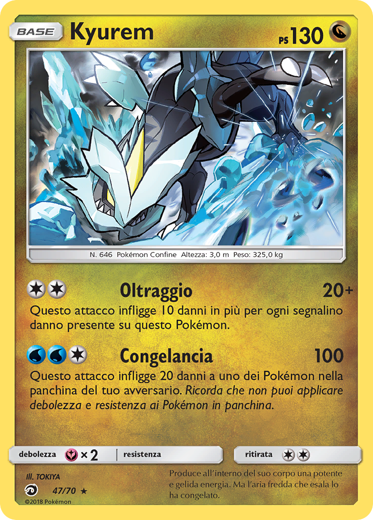 Kyurem 047/78 — Trionfo Dei Draghi (Italian Pokémon TCG card)