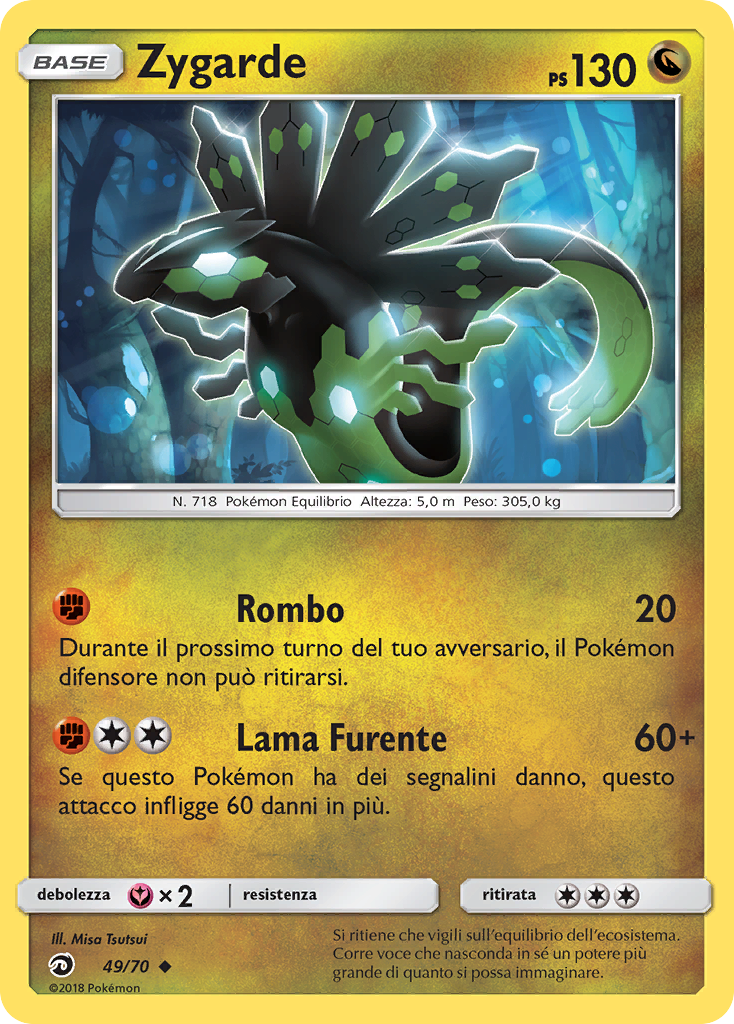 Zygarde 049/78 — Trionfo Dei Draghi (Italian Pokémon TCG card)