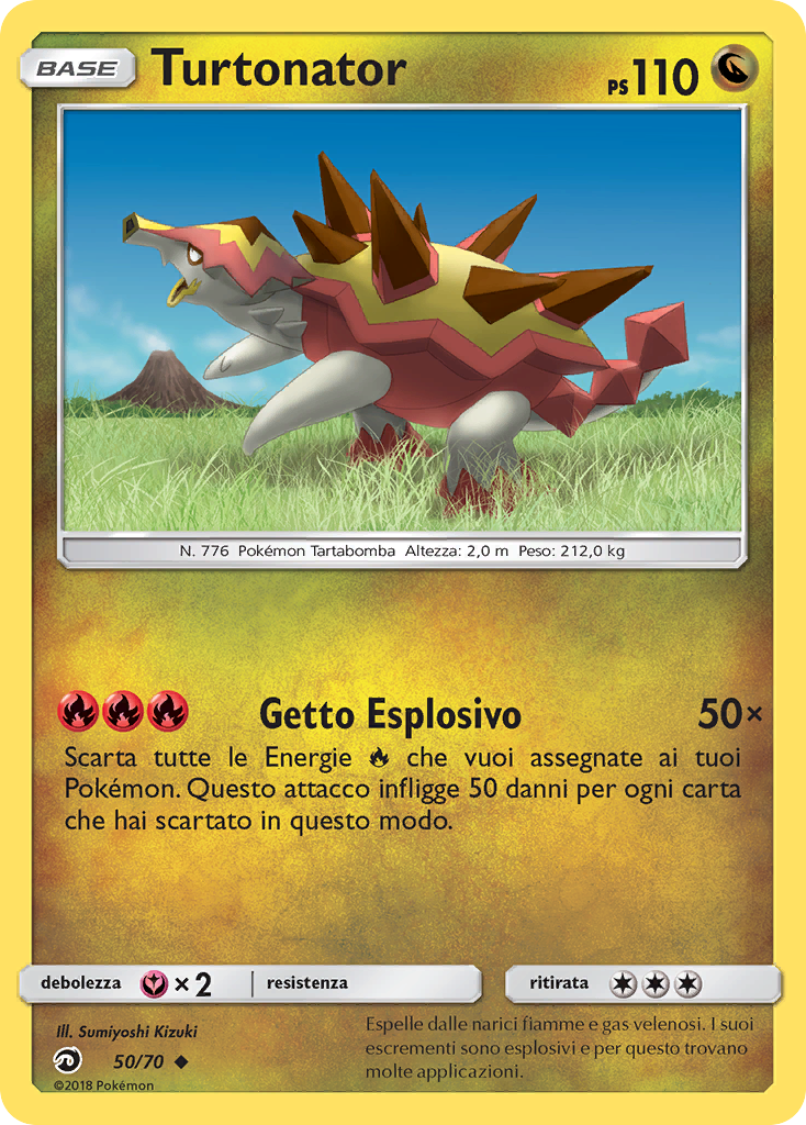 Turtonator 050/78 — Trionfo Dei Draghi (Italian Pokémon TCG card)