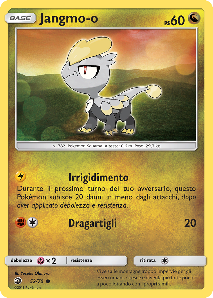 Jangmo-o 052/78 — Trionfo Dei Draghi (Italian Pokémon TCG card)