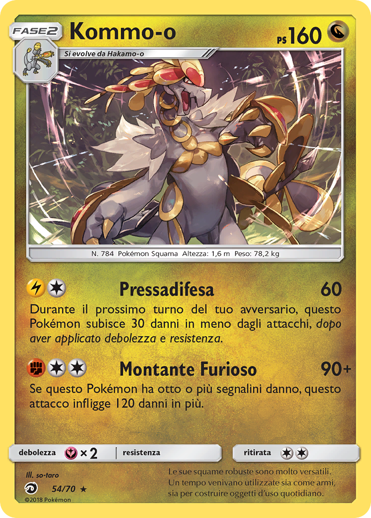 Kommo-o 054/78 — Trionfo Dei Draghi (Italian Pokémon TCG card)