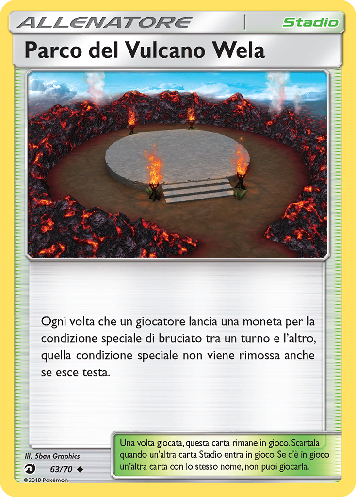 Parco del Vulcano Wela 063/78 — Trionfo Dei Draghi (Italian Pokémon TCG card)