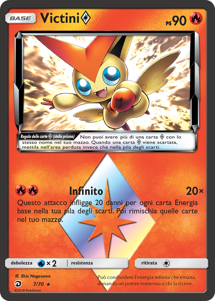 Victini ◇ 007/78 — Trionfo Dei Draghi (Italian Pokémon TCG card)