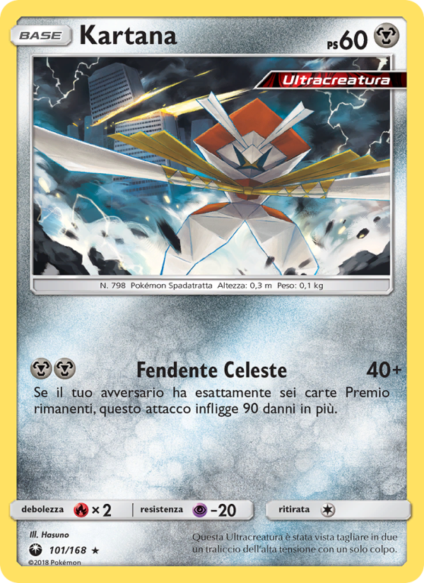 Kartana 101/183 — Tempesta Astrale (Italian Pokémon TCG card)