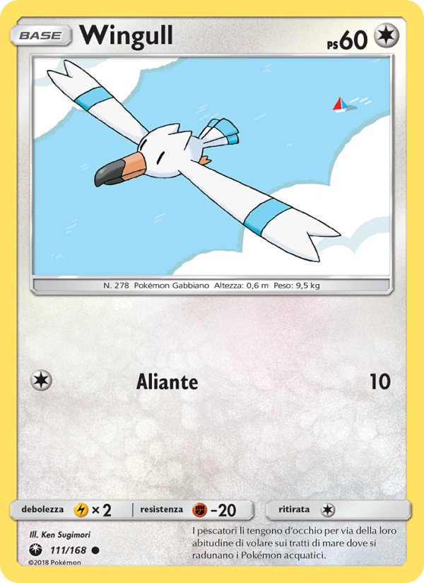 Wingull 111/183 — Celestial Storm (Italian Pokémon TCG card)
