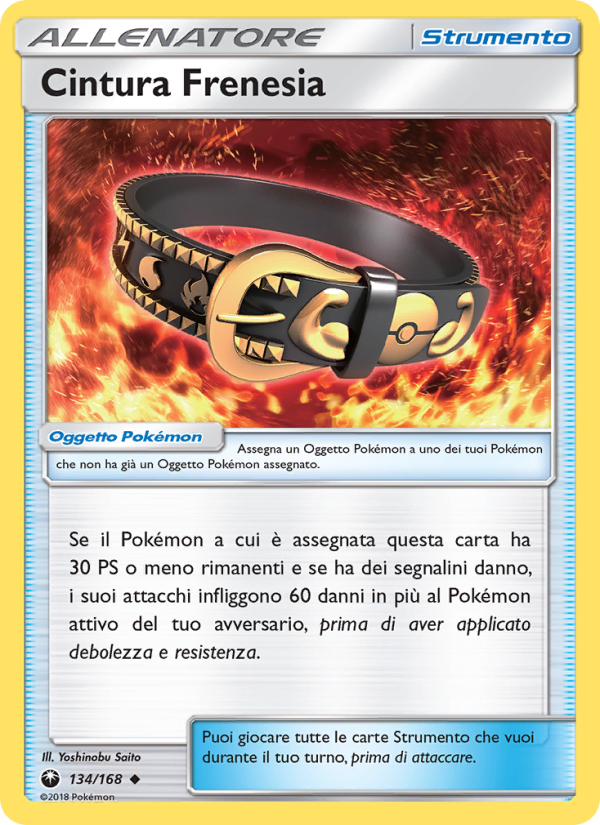 Cintura Frenesia 134/183 — Tempesta Astrale (Italian Pokémon TCG card)
