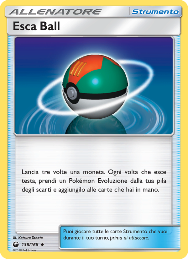 Esca Ball 138/183 — Tempesta Astrale (Italian Pokémon TCG card)
