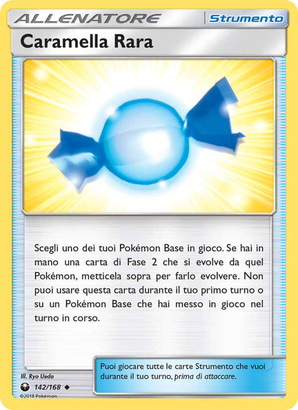 Caramella Rara 142/183 — Tempesta Astrale (Italian Pokémon TCG card)