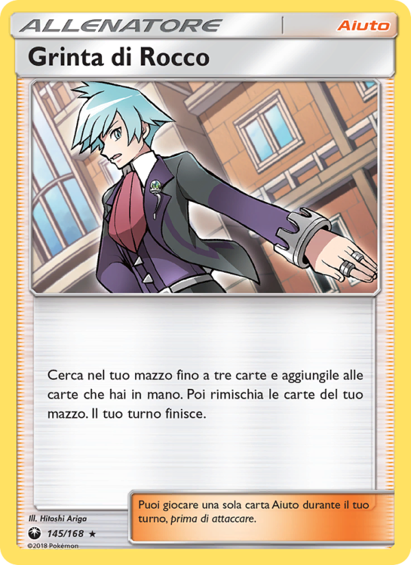 Grinta di Rocco 145/183 — Tempesta Astrale (Italian Pokémon TCG card)
